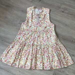 BB Dakota Multicolor Floral Spring Summer sleeveless Dress XS